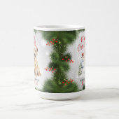 Golden Retriever Dog Pub Weihnachtskaffee Tasse (Mittel)