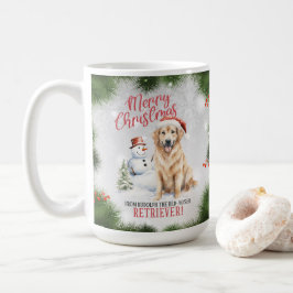 Golden Retriever Dog Pub Weihnachtskaffee Tasse