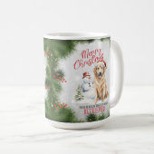Golden Retriever Dog Pub Weihnachtskaffee Tasse (VorderseiteRechts)