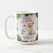 Golden Retriever Dog Pub Weihnachtskaffee Tasse (Links)