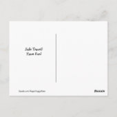 Golden Retriever Dog Safe Travel Adventures Postkarte (Rückseite)