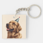 Golden Retriever Dog Schlüsselanhänger (Rückseite)
