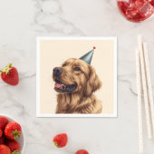 Golden Retriever Dog Serviette (Beispiel)