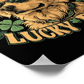 Golden Retriever Dog - St. Patrick's Day Saint Pad Poster (Ecke)