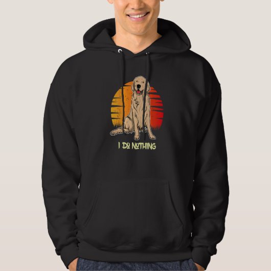 Golden Retriever Dog Sunset 4 Hoodie (Vorderseite)