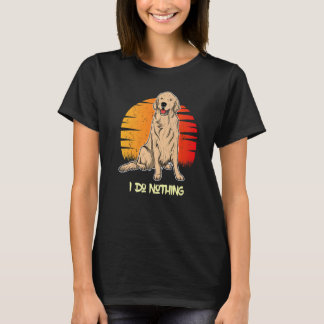 Golden Retriever Dog Sunset  4 T-Shirt
