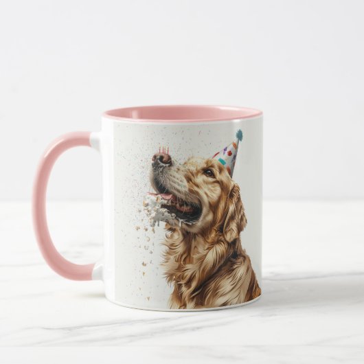 Golden Retriever Dog Tasse (Links)