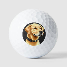 Golden Retriever Dog Tragen eines Lederkronen Golfball