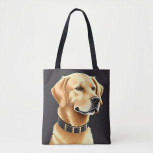Golden Retriever Dog Tragen eines Lederkronen Tasche
