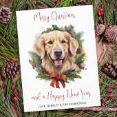 Golden Retriever Dog Trendy Frohe Weihnachten