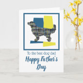 Golden Retriever Dog TriColor Father's Day Card Karte (Gelbe Blume)
