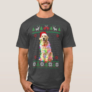 Golden Retriever Dog Ugly Sweater Christmas Puppy T-Shirt