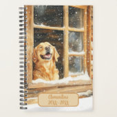 Golden Retriever Dog Undated Appointment Book Planer (Vorderseite)