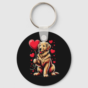 Golden Retriever Dog Valentine's Day Dog Owner Schlüsselanhänger