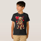 Golden Retriever Dog Valentine's Day Dog Owner T-Shirt (Vorne ganz)