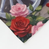 Golden Retriever Dog Valentine's Day  Fleecedecke (Ecke)