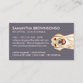 Golden Retriever Dog Visitenkarte (Rückseite)