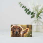 Golden Retriever Dog Visitenkarte (Stehend Vorderseite)