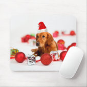 Golden Retriever Dog W Rote Weihnachtsmannmütze We Mousepad (Mit Mouse)