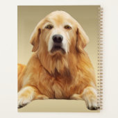Golden Retriever Dog Water Color Art Malerei Planer (Rückseite)