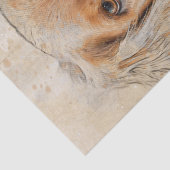 Golden Retriever Dog Watercolor Seidenpapier (Detail)