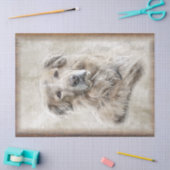 Golden Retriever Dog Watercolor Seidenpapier (Basteln)
