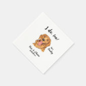 Golden Retriever Dog Wedding Cocktail Napkins Serviette (Ecke)