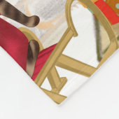 Golden Retriever Dog Weihnachten Fleecedecke (Ecke)