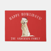 Golden Retriever Dog Weihnachten Fußmatte (Vorderseite)