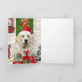 Golden Retriever Dog Weihnachten Karte (Innenseite)