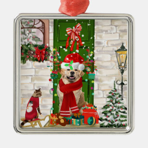Golden Retriever Dog Weihnachten Ornament Aus Metall