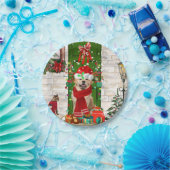Golden Retriever Dog Weihnachten Pappteller (Party)