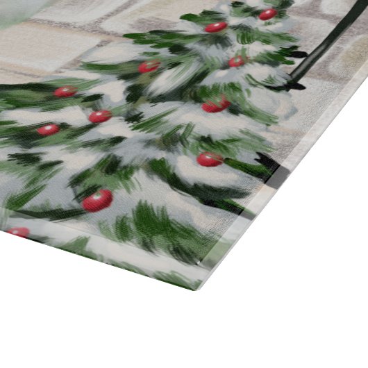 Golden Retriever Dog Weihnachten Schneidebrett (Ecke)