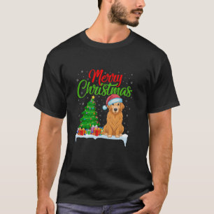 Golden Retriever Dog Weihnachtsbaum Lichter Weihna T-Shirt