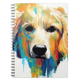 Golden Retriever Dog Wilde Natur Tiermalerei Notizblock