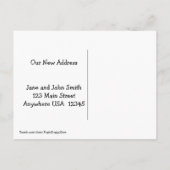 Golden Retriever Dog Wir haben den Adresswechsel v Ankündigungspostkarte (Rückseite)