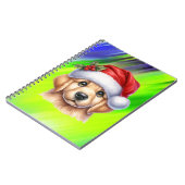 Golden Retriever Dog with Santa Claus Style-82535 Notizblock (Linke Seite)