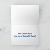 Golden Retriever Doggone Geburtstag Karte (Innenseite)