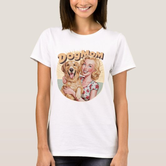 Golden Retriever DogMom T - Shirt Doglover Retritr (Vorderseite)