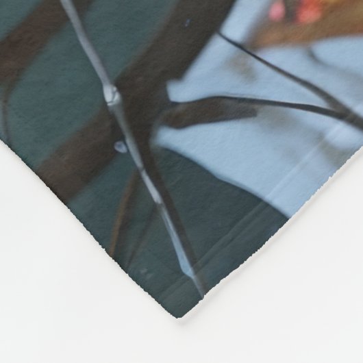 Golden Retriever Dogs Christmas Snow Holiday Fleecedecke (Ecke)