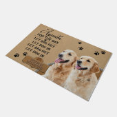 Golden Retriever Doormat, Golden Retriever Lover Fußmatte (Schrägansicht)