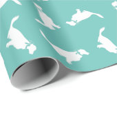 Golden Retriever Doppy Puppy Geschenkpapier (Rolleneckpunkt)