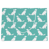 Golden Retriever Doppy Puppy Große Geschenktüte (Vorderseite)