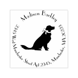 Golden Retriever Doppy Puppy Permastempel
