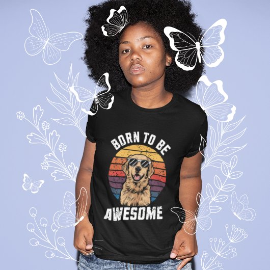 Golden Retriever Dose Geboren zu Phantastischem Re Tri-Blend Shirt