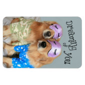 Golden Retriever Dreaming of You Magnet (Horizontal)