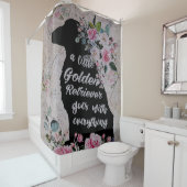 Golden Retriever Duschvorhang (Beispiel)