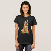 Golden Retriever Easter Day Bunny Eggs Easter Cost T-Shirt (Vorne ganz)