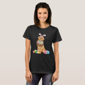 Golden Retriever Easter Day Bunny Eggs Easter Cost T-Shirt (Vorne ganz)