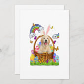 Golden Retriever Easter Eggs Funny Niedlich Dog Ankündigung (Vorne/Hinten)